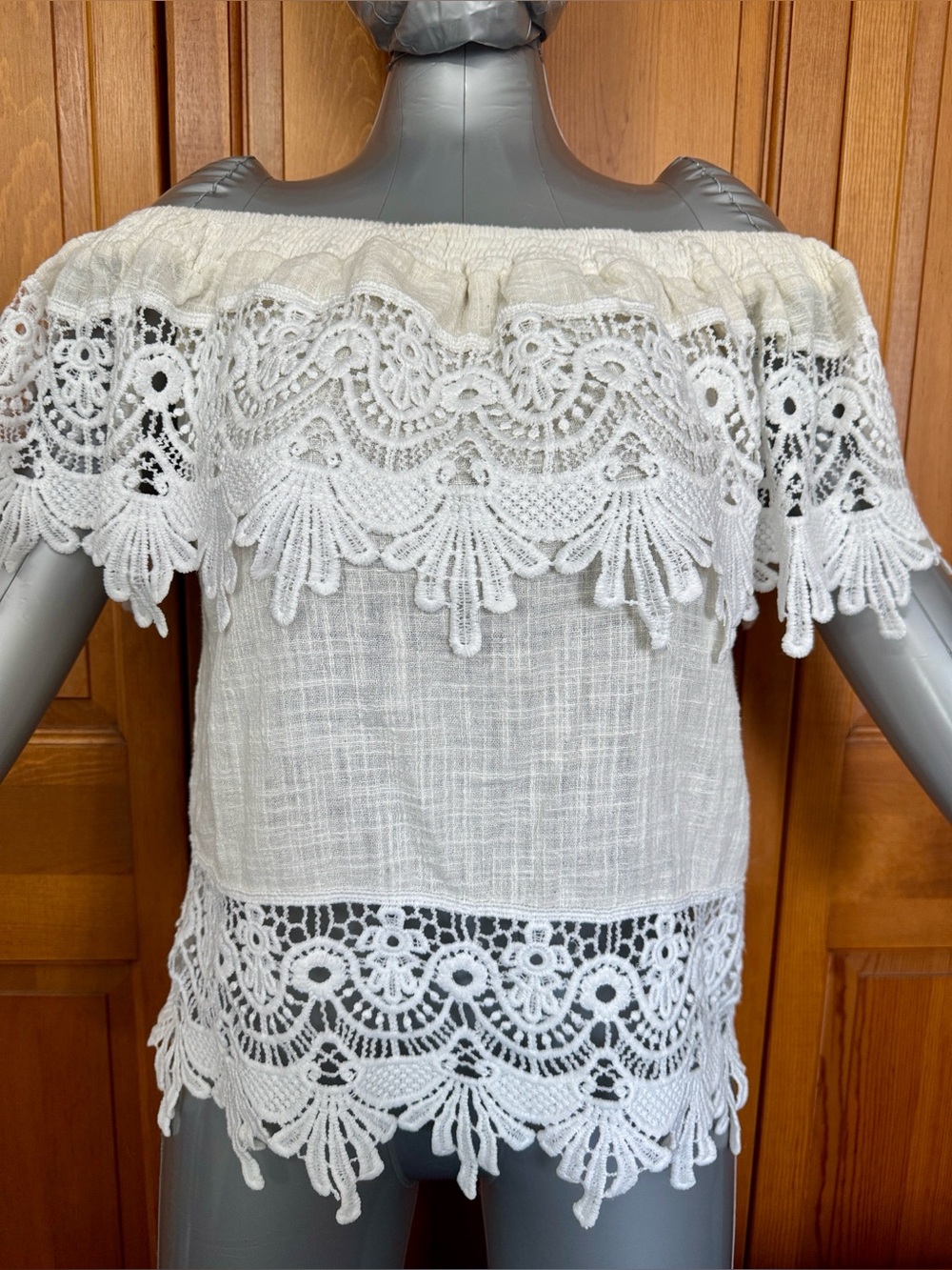 Crochet Bardot Top - Picture 6 of 7
